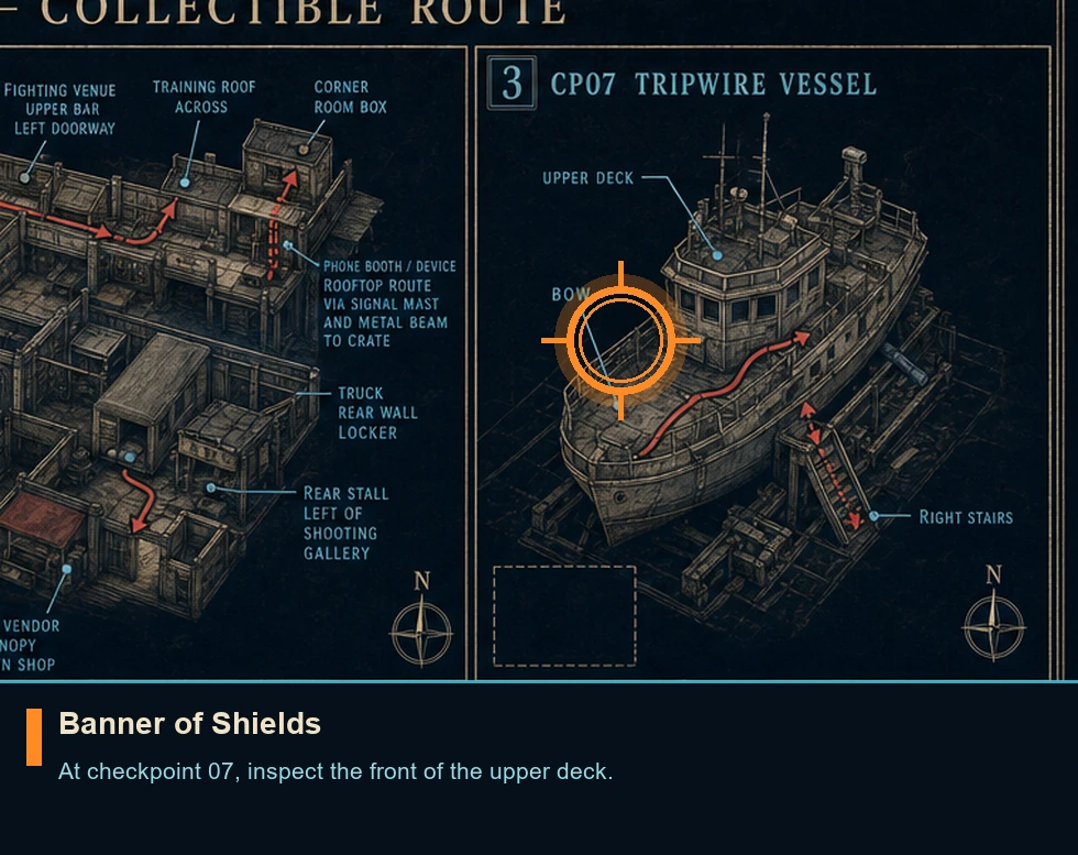 Location sketch for Banner of Shields in 007 FIRST LIGHT
