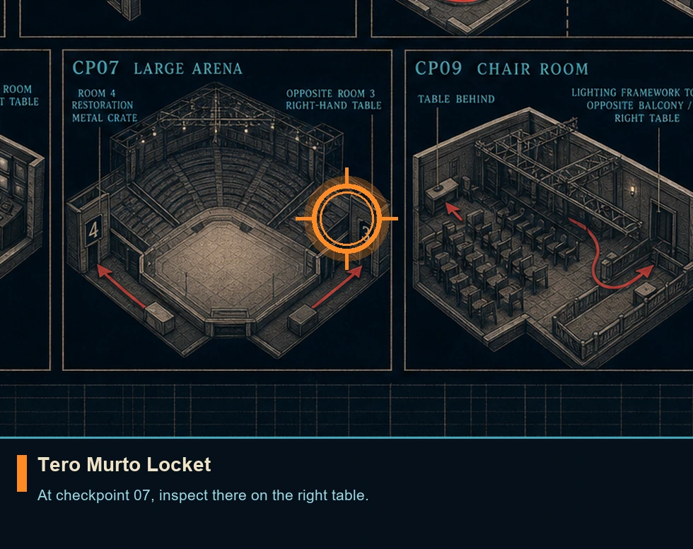 Location sketch for Tero Murto Locket in 007 FIRST LIGHT