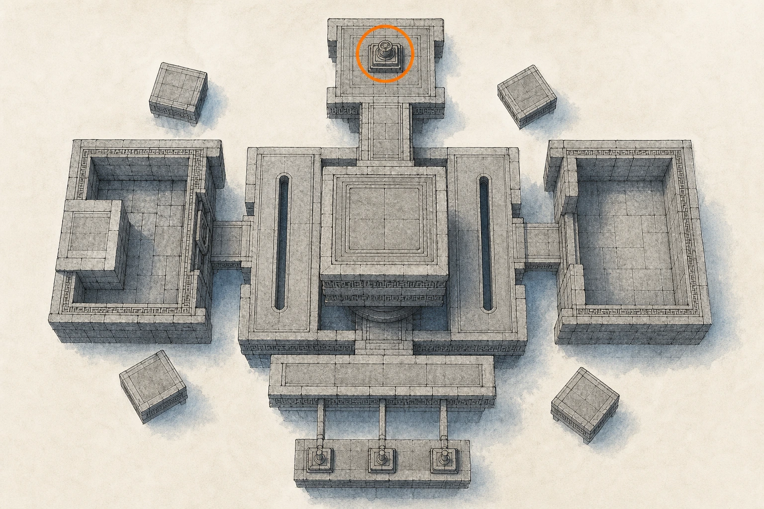Location sketch for Restoration #10 — Tomb of Perdition in Crimson Desert