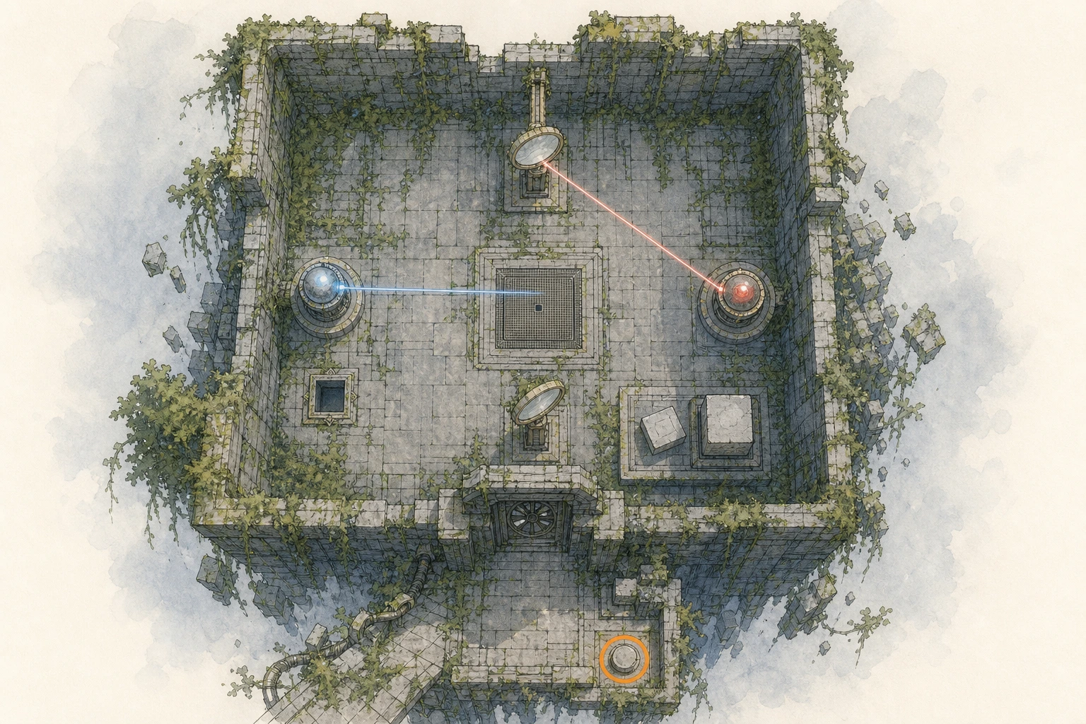 Location sketch for Restoration #33 — Secret Garden in Crimson Desert