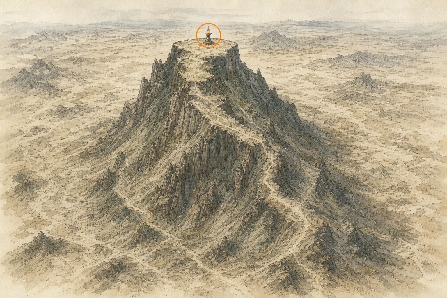 Location sketch for Secret Place #43 — Hill of Grief in Crimson Desert