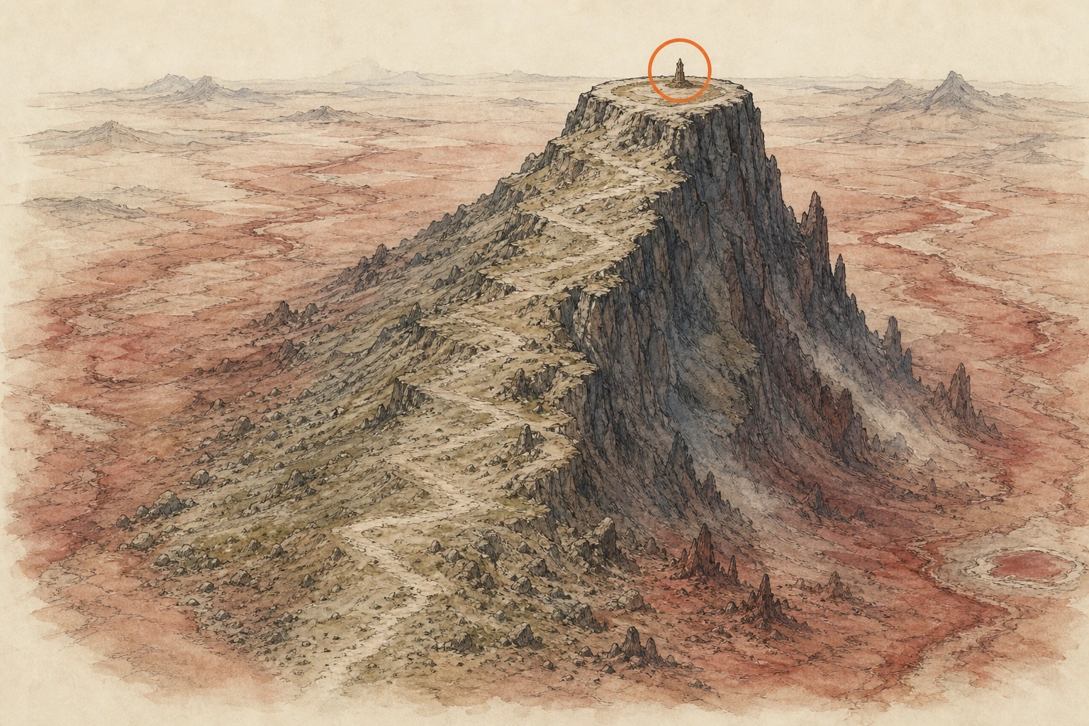 Location sketch for Secret Place #59 — Sandsea Waymark in Crimson Desert