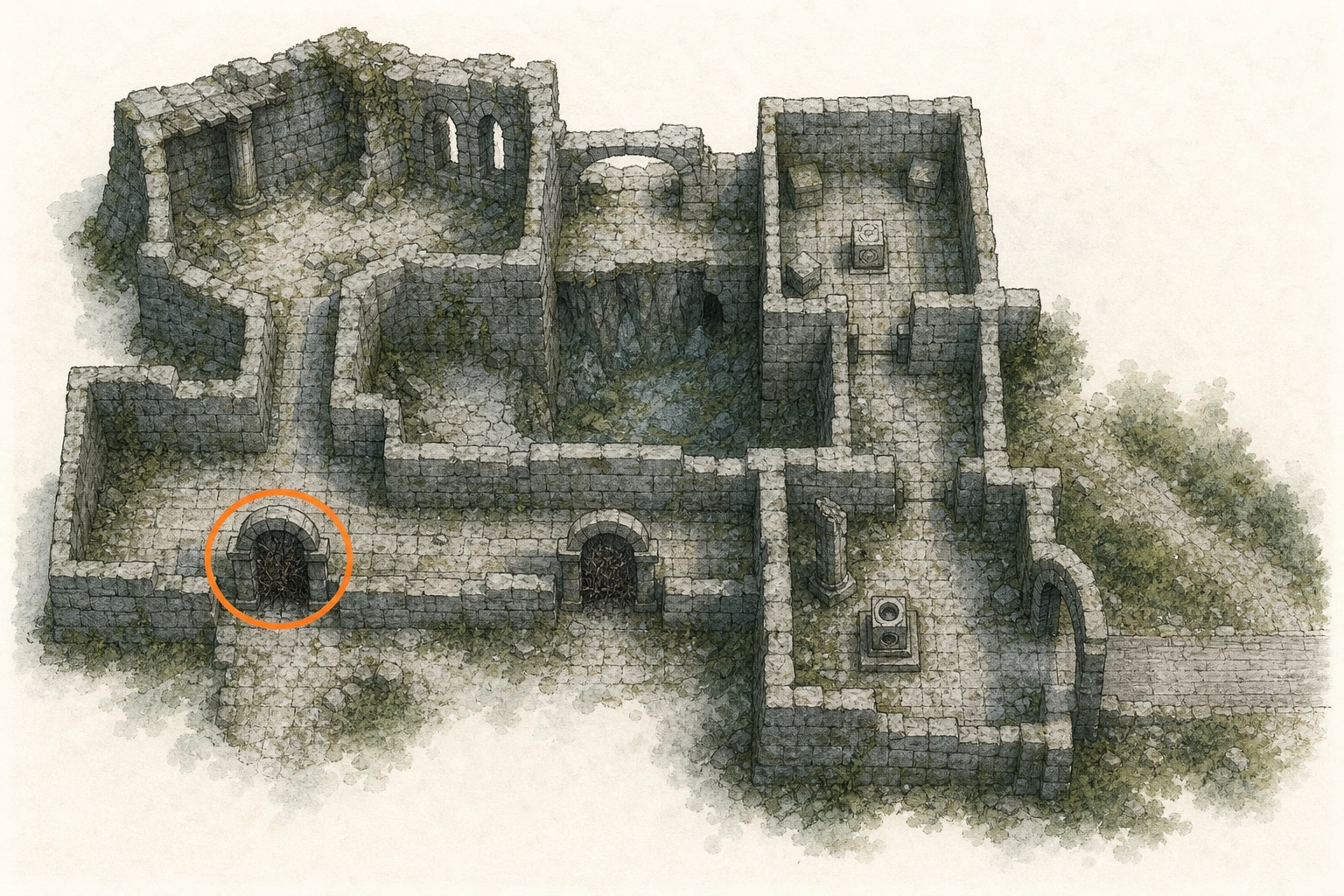 Location sketch for Sanctum #13 — Sanctum of Expiation in Crimson Desert