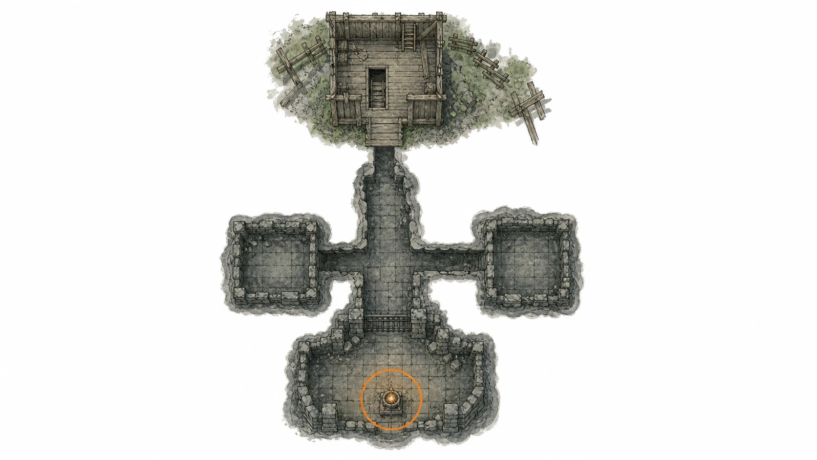 Location sketch for Ancient Ruin #37 — Azure Moon Labyrinth Ruins in Crimson Desert