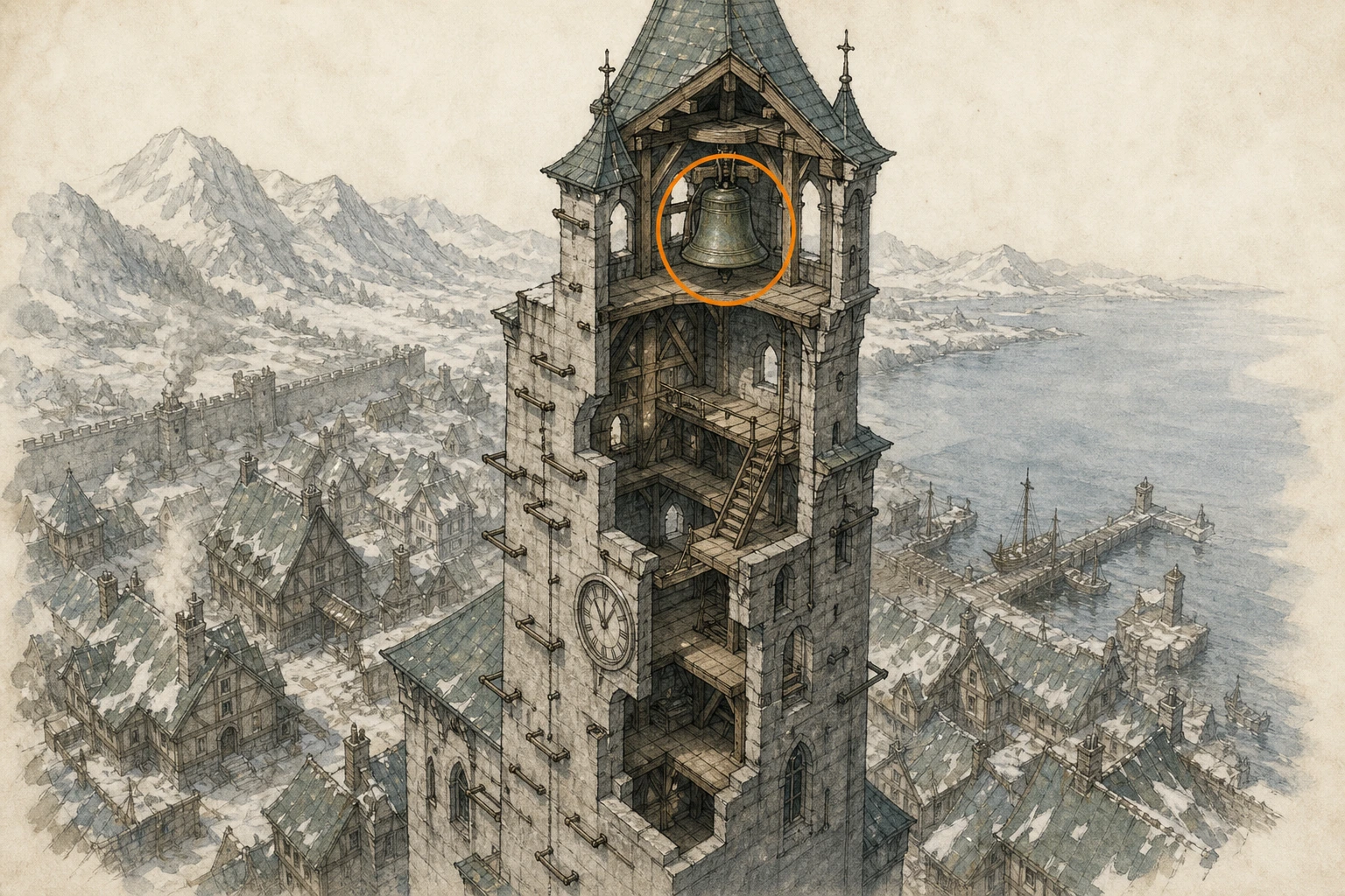 Location sketch for Bell #1 — Toll of Hernand in Crimson Desert