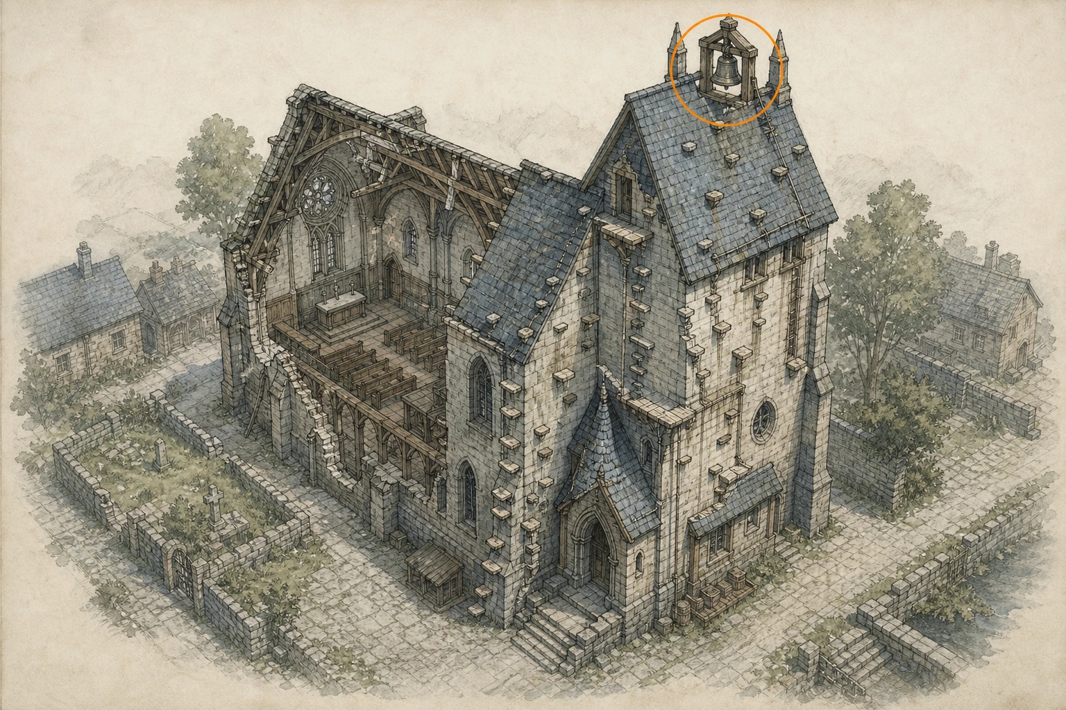 Location sketch for Bell #3 — Toll of Calphade in Crimson Desert