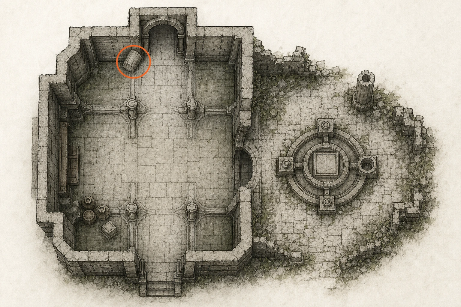 Location sketch for Sanctum #1 — Sanctum of Absolution in Crimson Desert