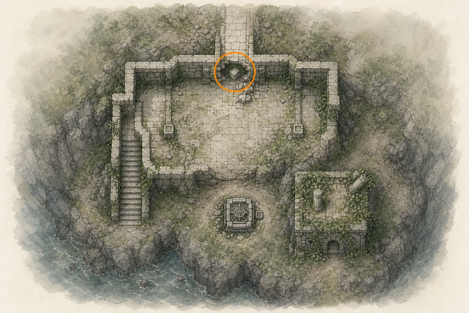 Location sketch for Sanctum #2 — Sanctum of Temperance in Crimson Desert
