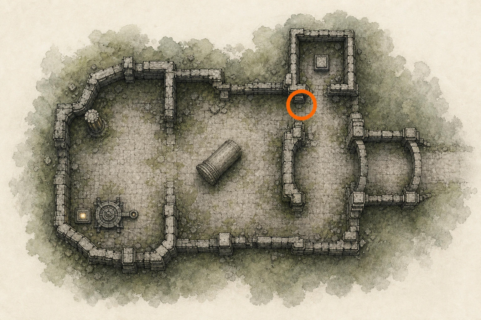 Location sketch for Sanctum #8 — Sanctum of Atonement in Crimson Desert