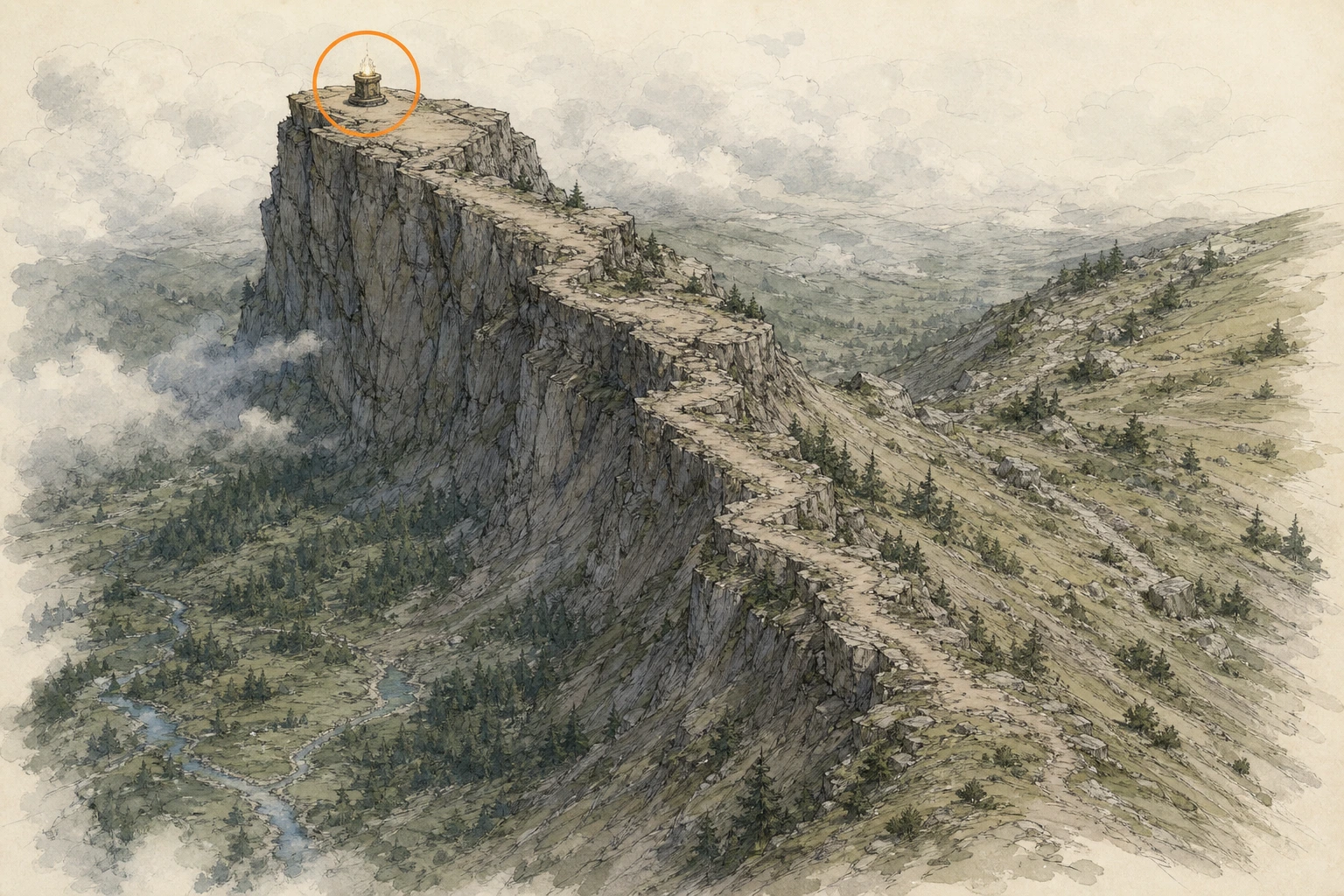 Location sketch for Secret Place #7 — A Detailed Glance in Crimson Desert