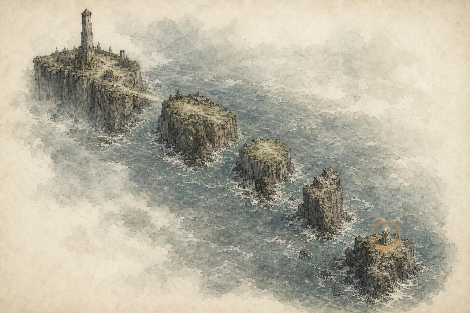 Location sketch for Secret Place #17 — An Unreachable End in Crimson Desert