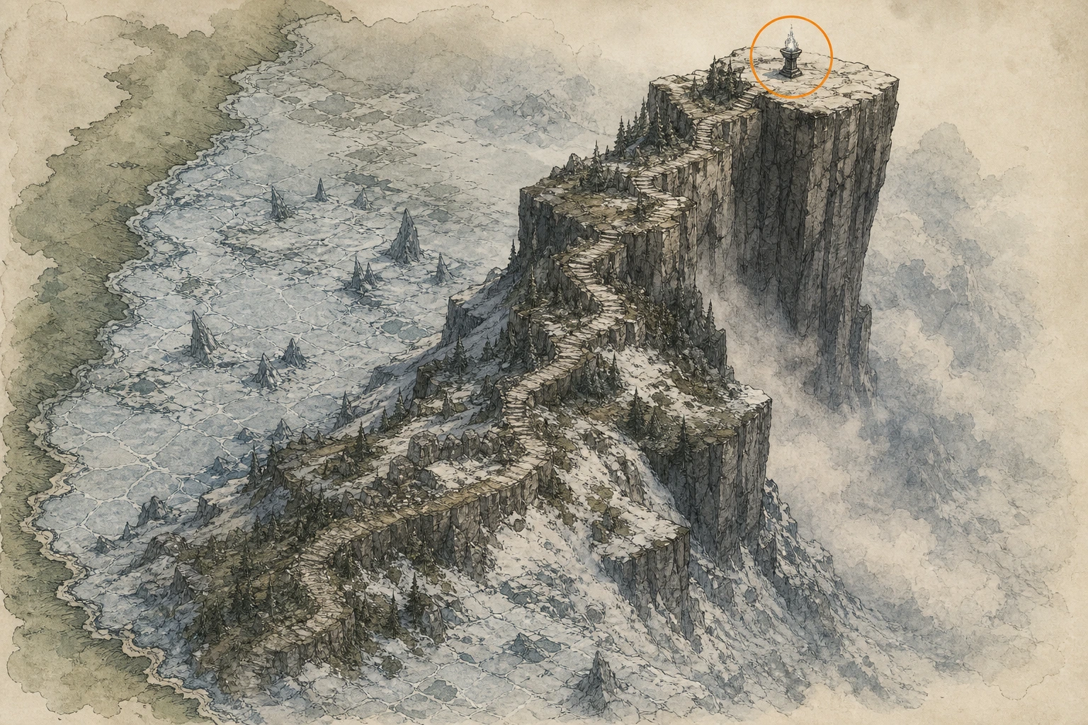 Location sketch for Secret Place #21 — Windcrest in Crimson Desert