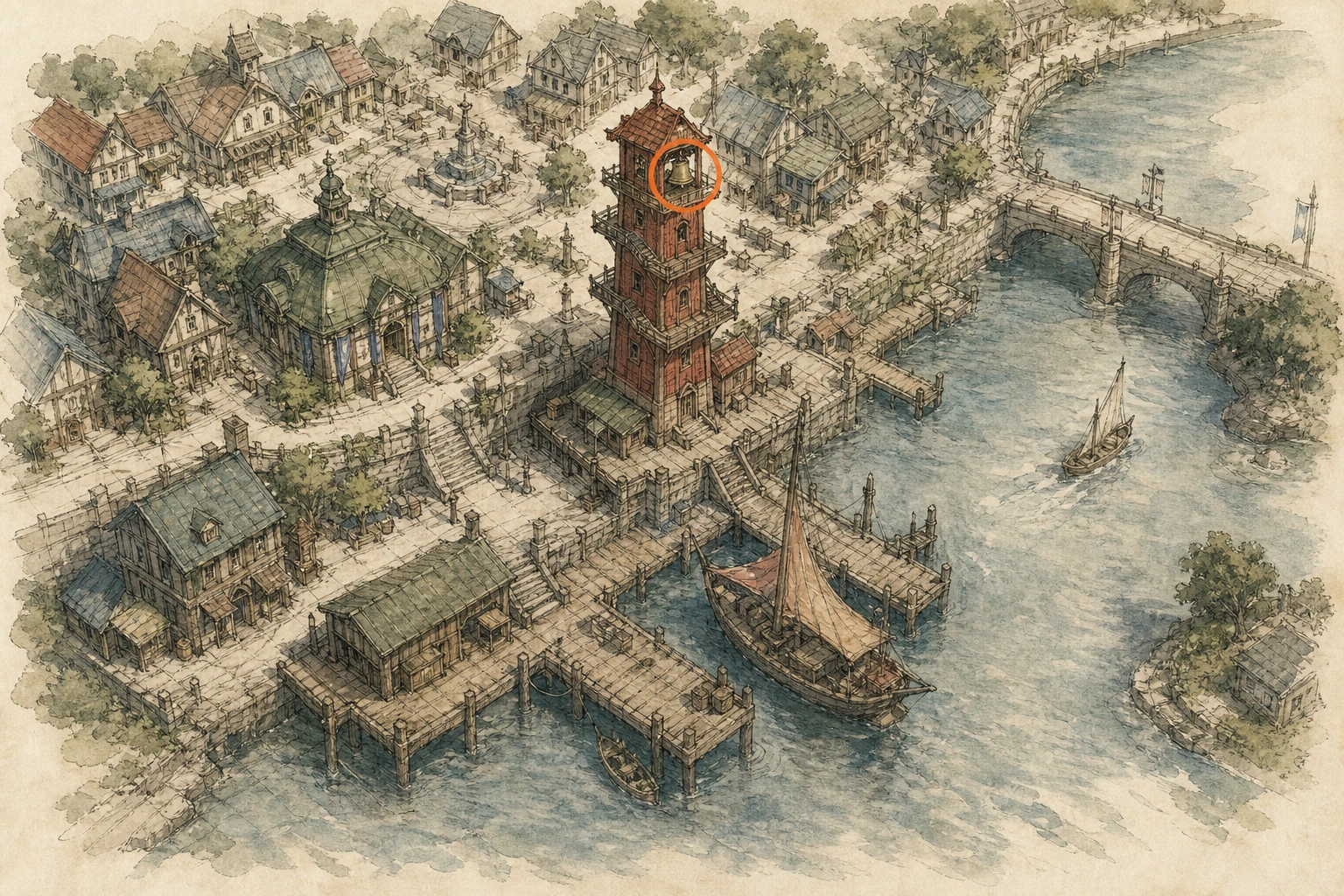 Location sketch for Bell #8 — Toll of Pailune in Crimson Desert