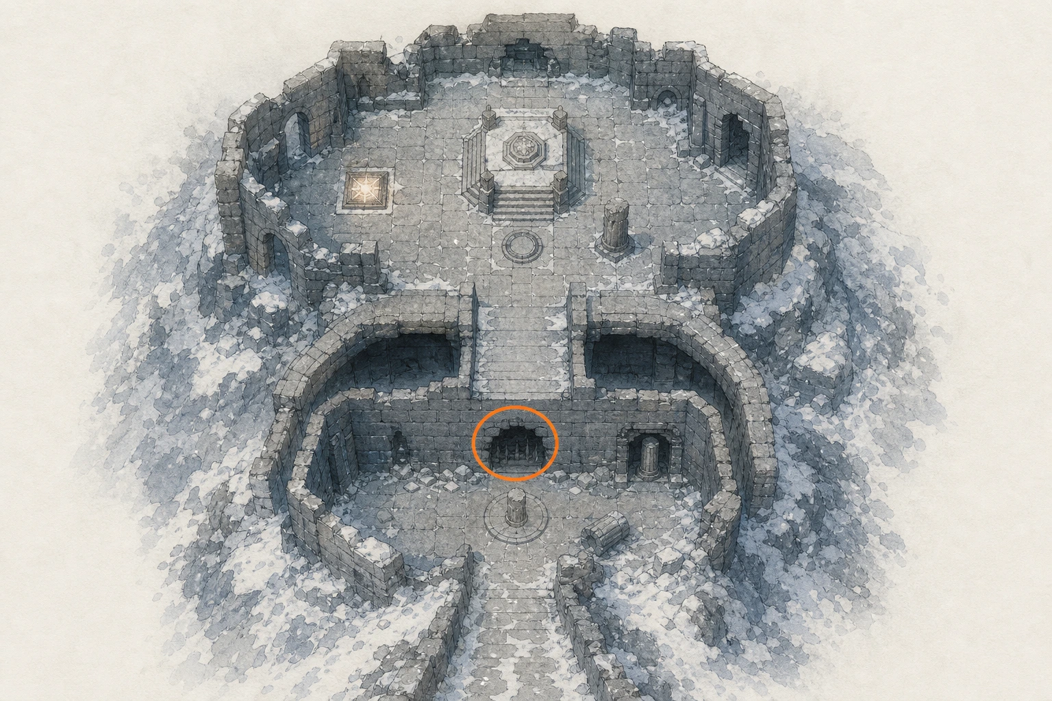Location sketch for Sanctum #6 — Sanctum of Solace in Crimson Desert