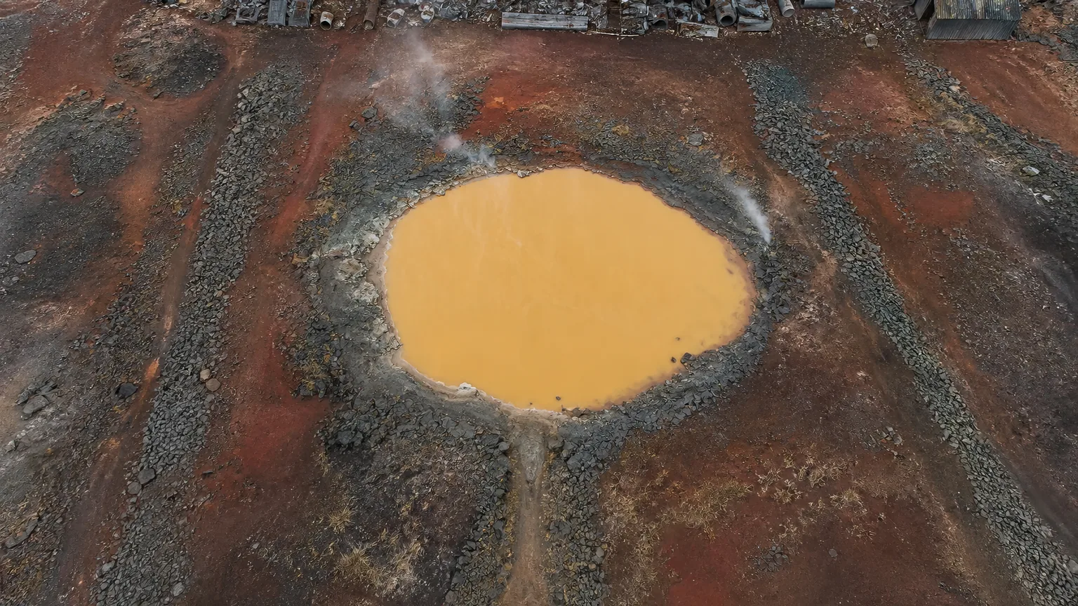 Location sketch for Crater Digestive Bath in DEATH STRANDING DIRECTOR'S CUT