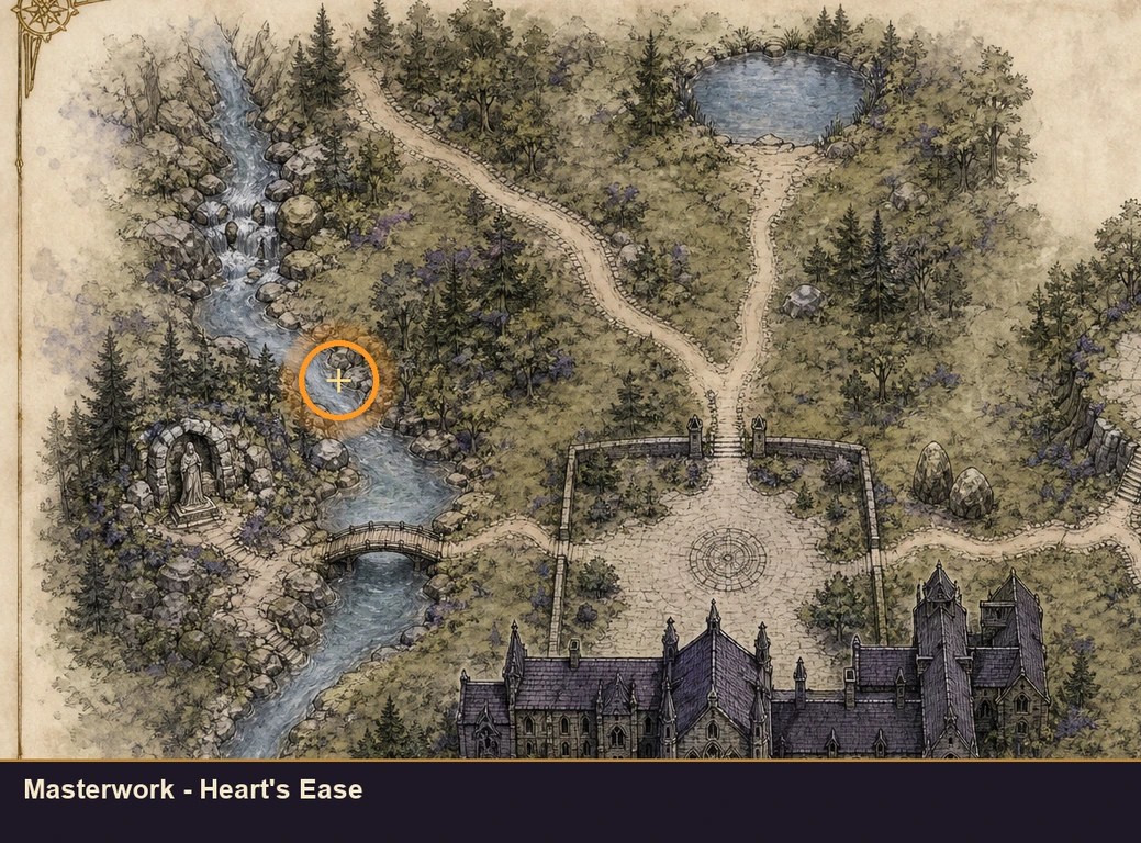 Location sketch for Masterwork - Heart's Ease in Marvel's Midnight Suns