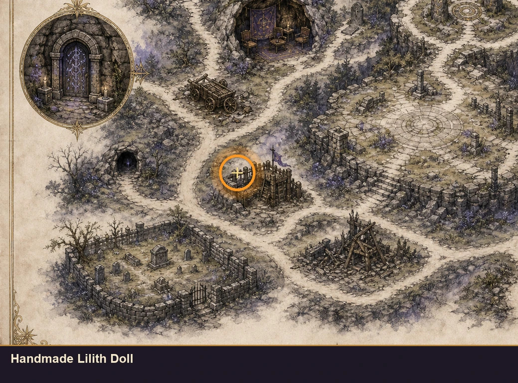 Location sketch for Handmade Lilith Doll in Marvel's Midnight Suns