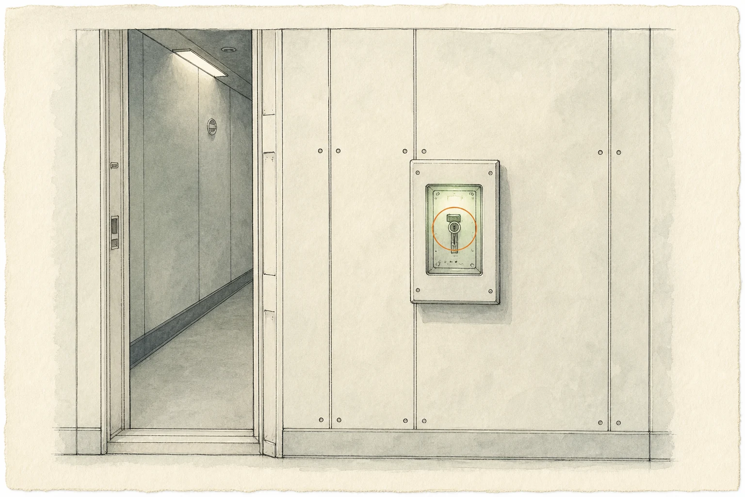 Location sketch for Magnetic Key in Resident Evil: Requiem