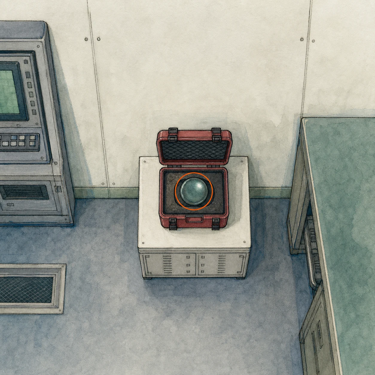Location sketch for Noblesse Orb in Resident Evil: Requiem