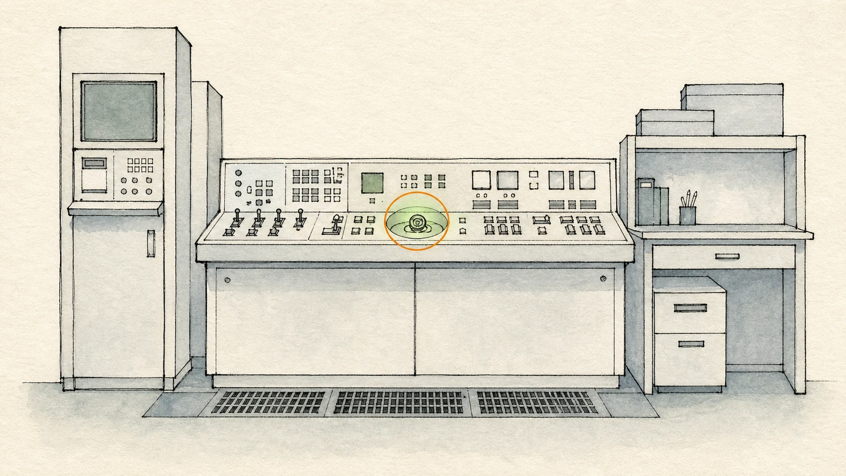 Location sketch for Override Key in Resident Evil: Requiem