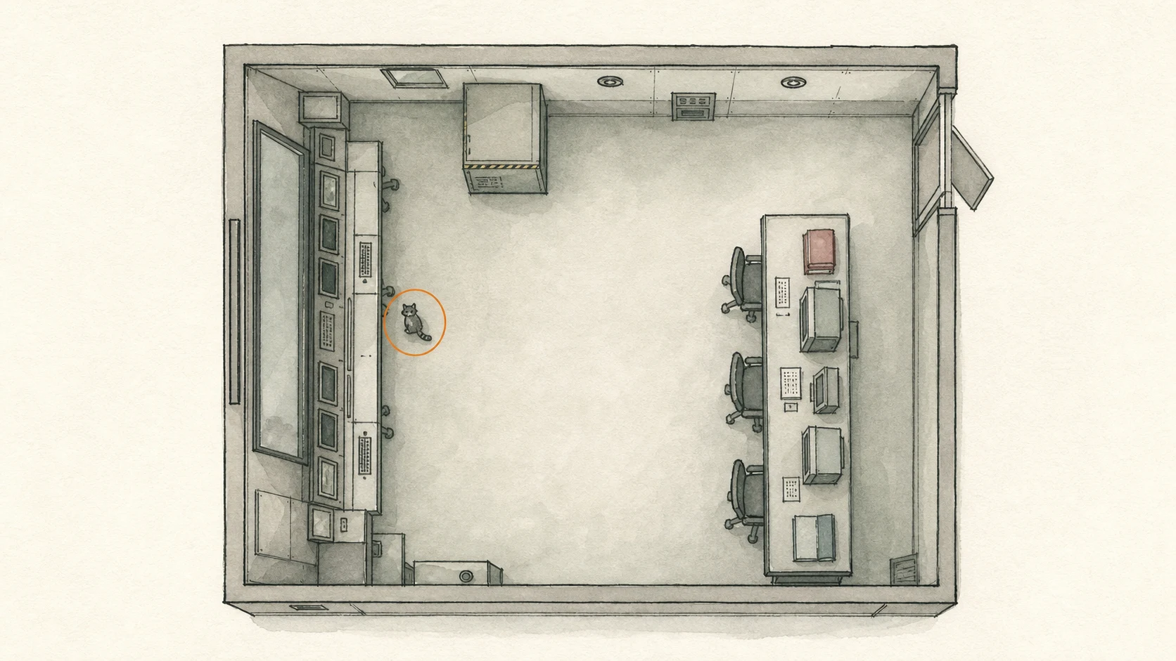 Location sketch for Mr. Raccoon #25 in Resident Evil: Requiem