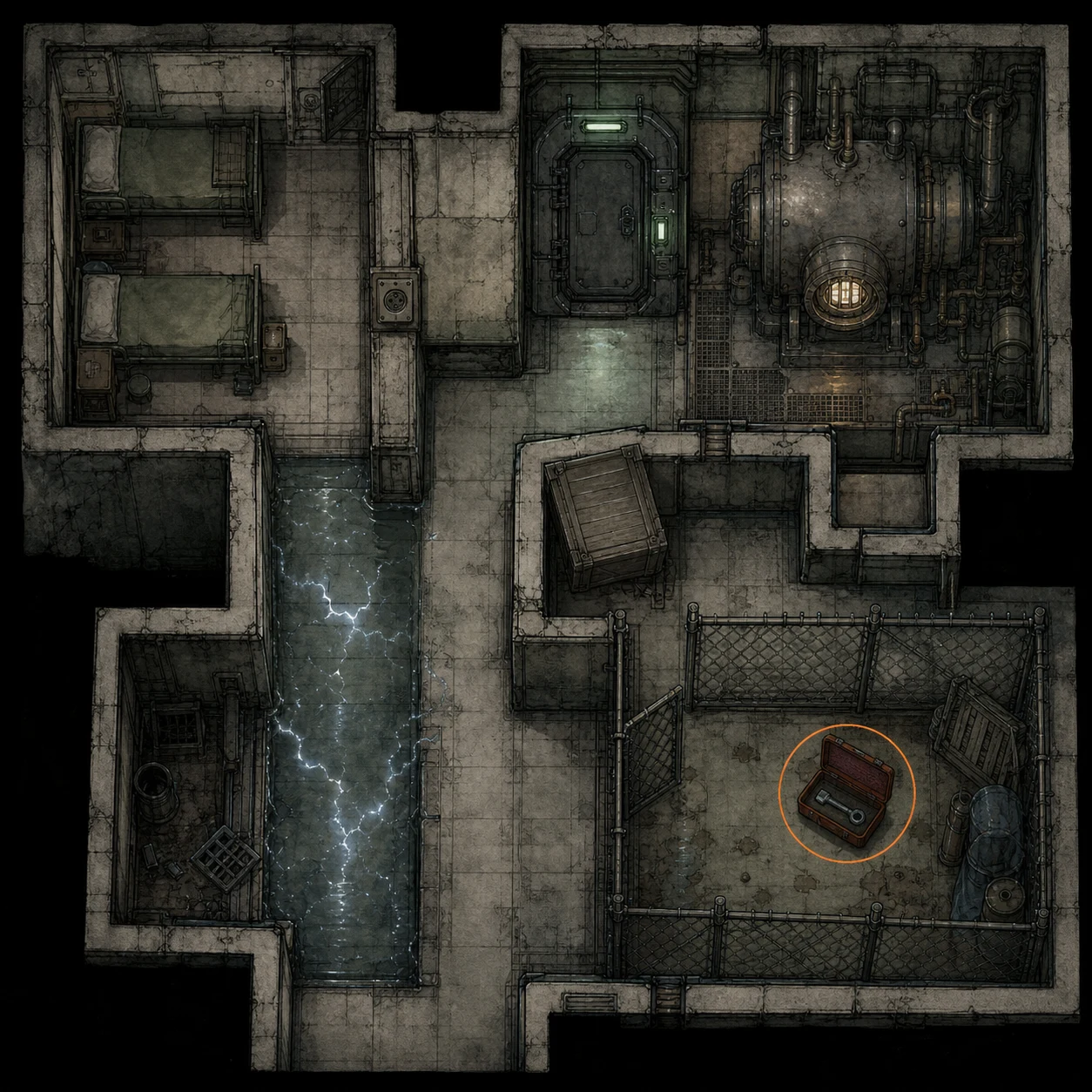 Location sketch for Square Socket Wrench in Resident Evil: Requiem