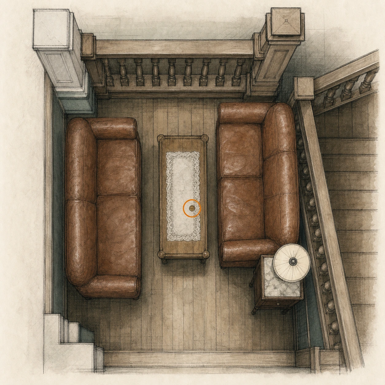 Location sketch for Antique Coin #18 in Resident Evil: Requiem