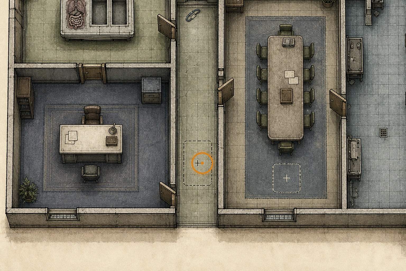 Location sketch for Eye Spy Charm in Resident Evil: Requiem