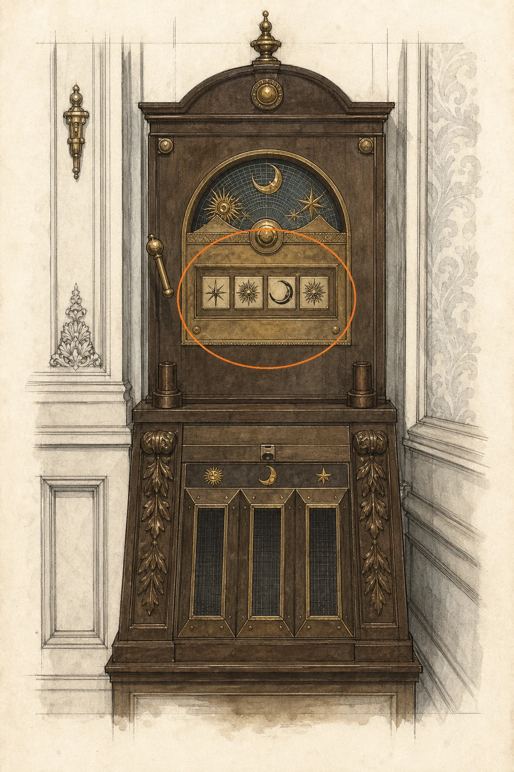 Location sketch for File #28 - Unlocking the Organ Transport Box in Resident Evil: Requiem