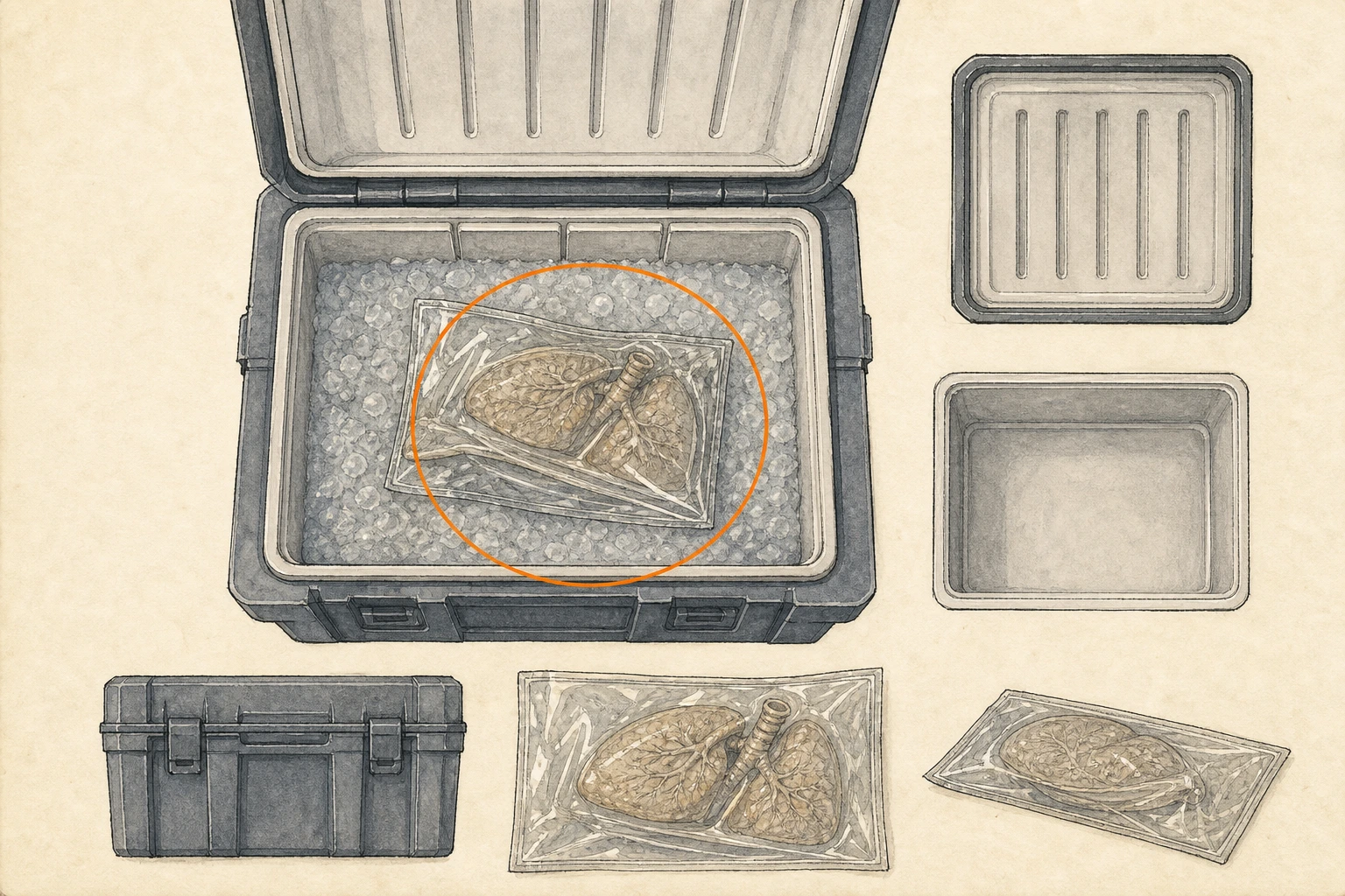Location sketch for Artificial Lungs in Resident Evil: Requiem