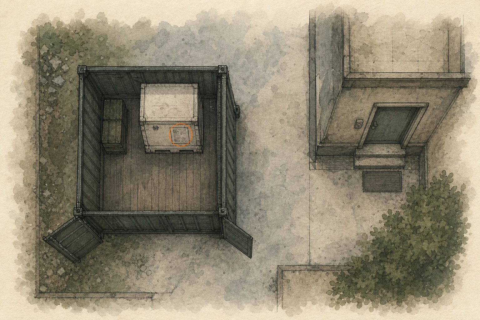Location sketch for File #52 - Inventory List in Resident Evil: Requiem