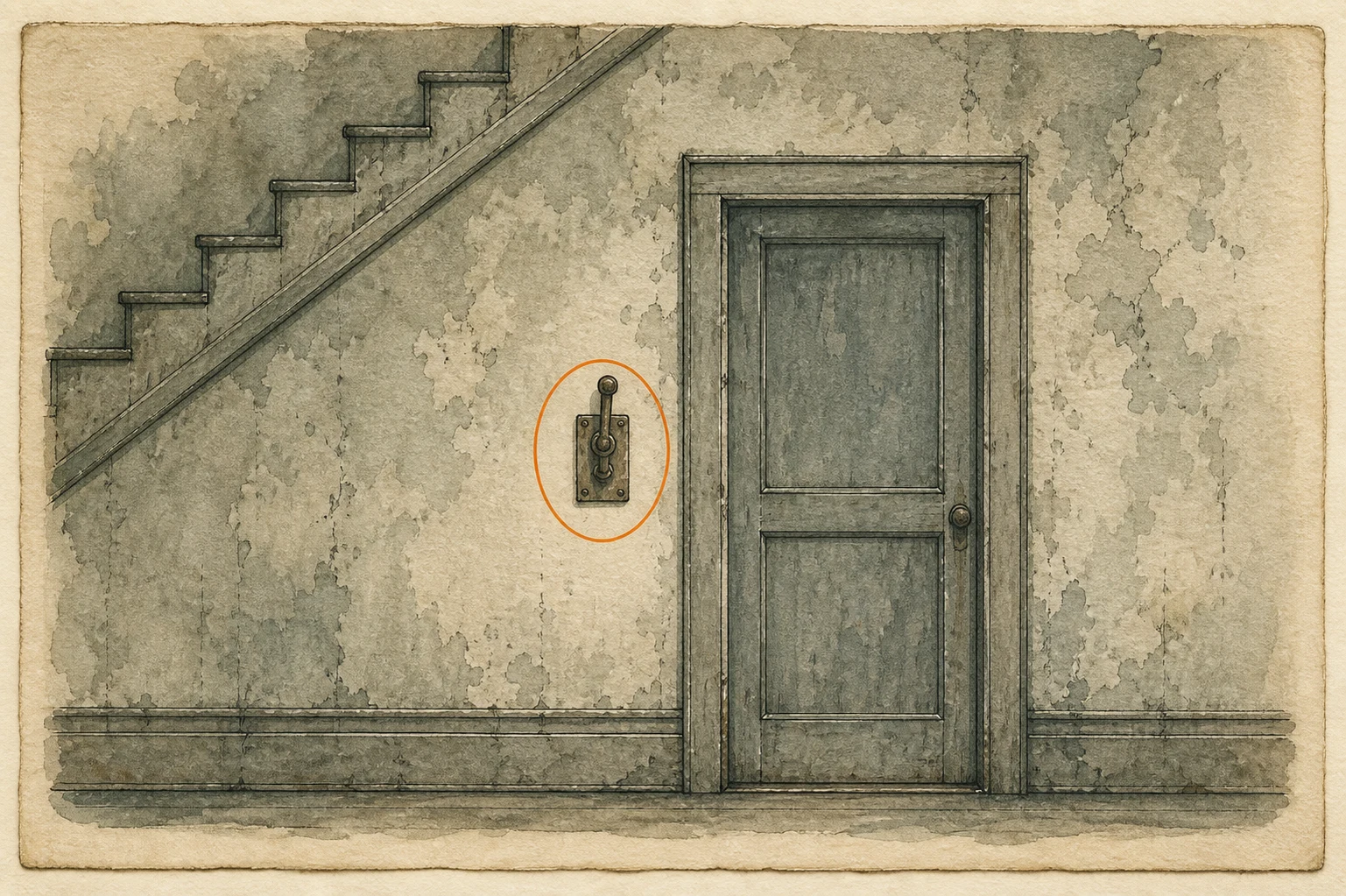 Location sketch for Rusty Crank in Resident Evil: Requiem