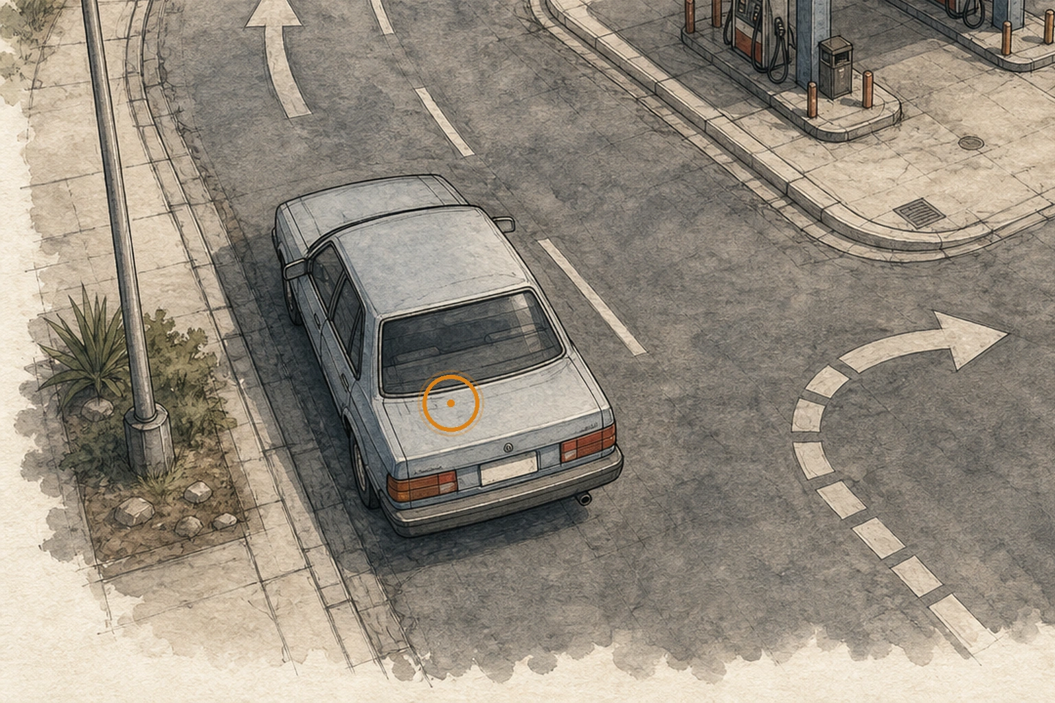 Location sketch for License-Plate Number Reference in Resident Evil: Requiem