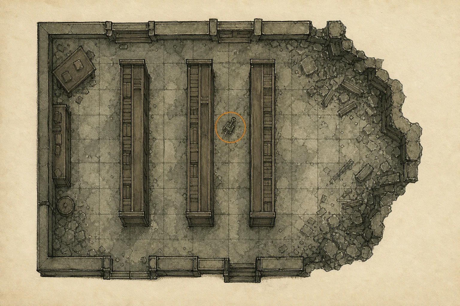 Location sketch for Mechanic Jack in Resident Evil: Requiem