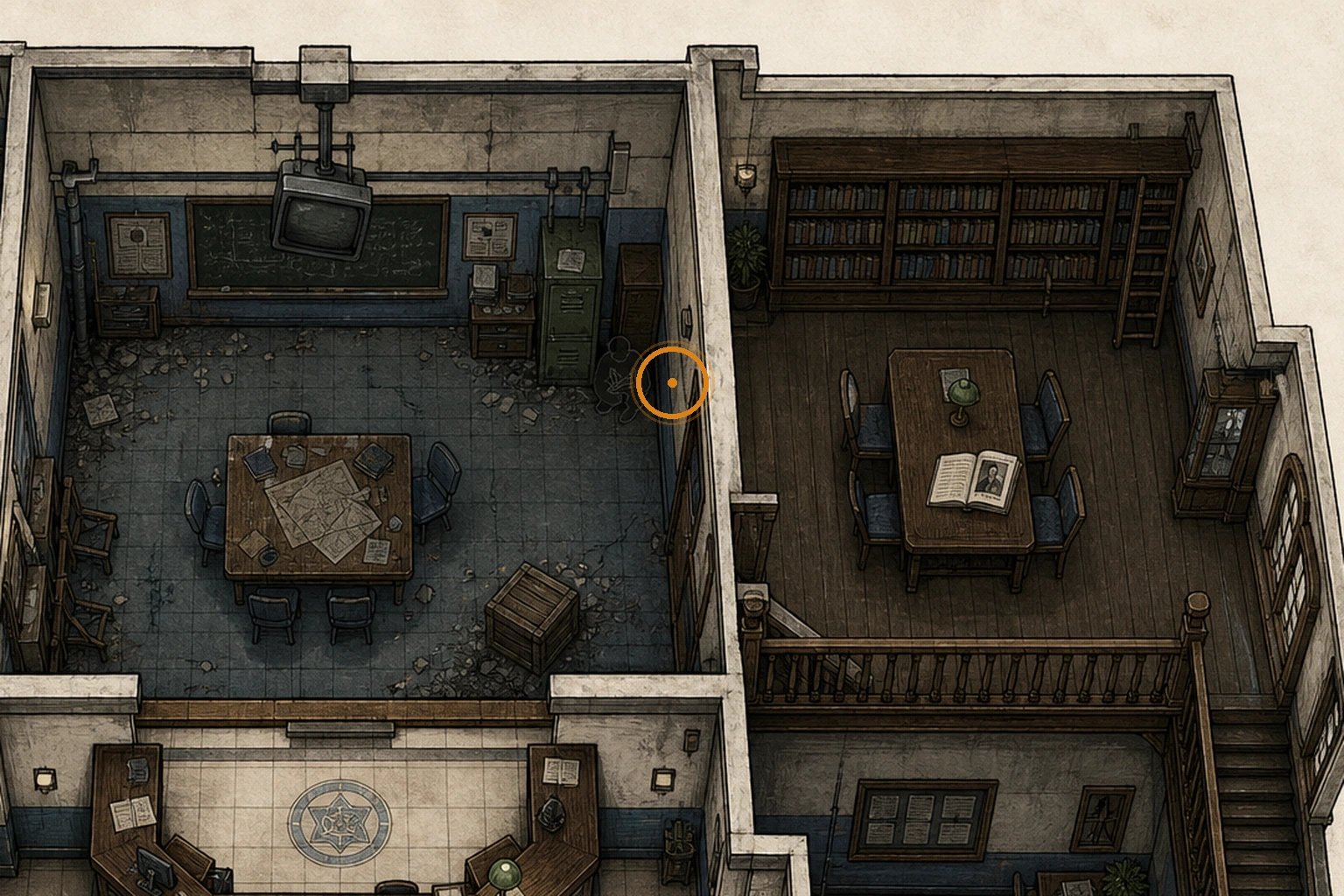 Location sketch for Tofu Sighting in Resident Evil: Requiem