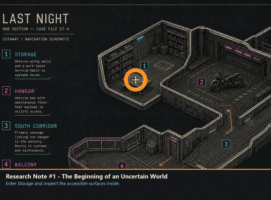 Location sketch for Research Note #1 - The Beginning of an Uncertain World in Romeo Is a Dead Man