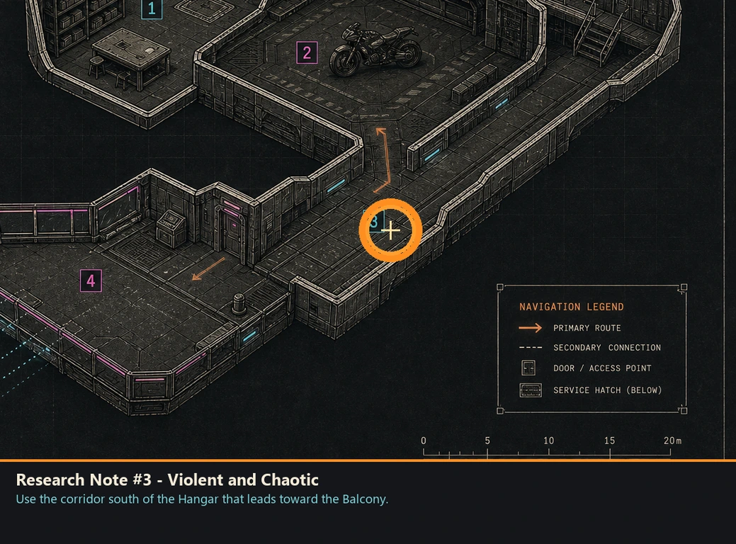 Location sketch for Research Note #3 - Violent and Chaotic in Romeo Is a Dead Man