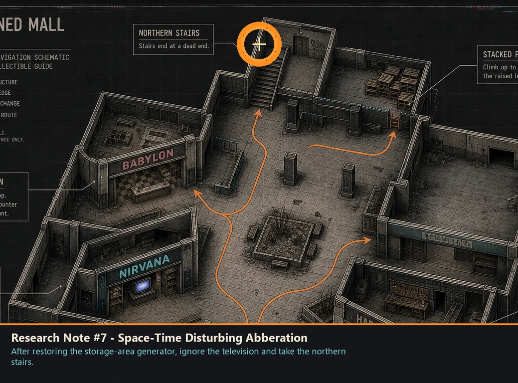 Location sketch for Research Note #7 - Space-Time Disturbing Abberation in Romeo Is a Dead Man