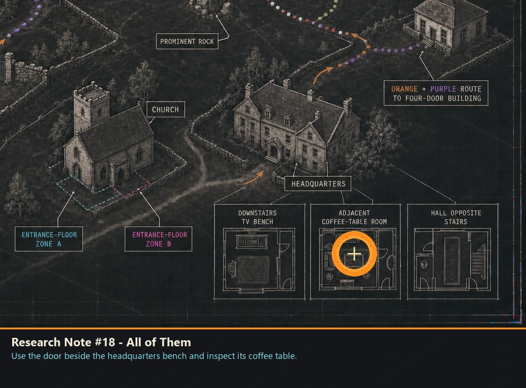 Location sketch for Research Note #18 - All of Them in Romeo Is a Dead Man