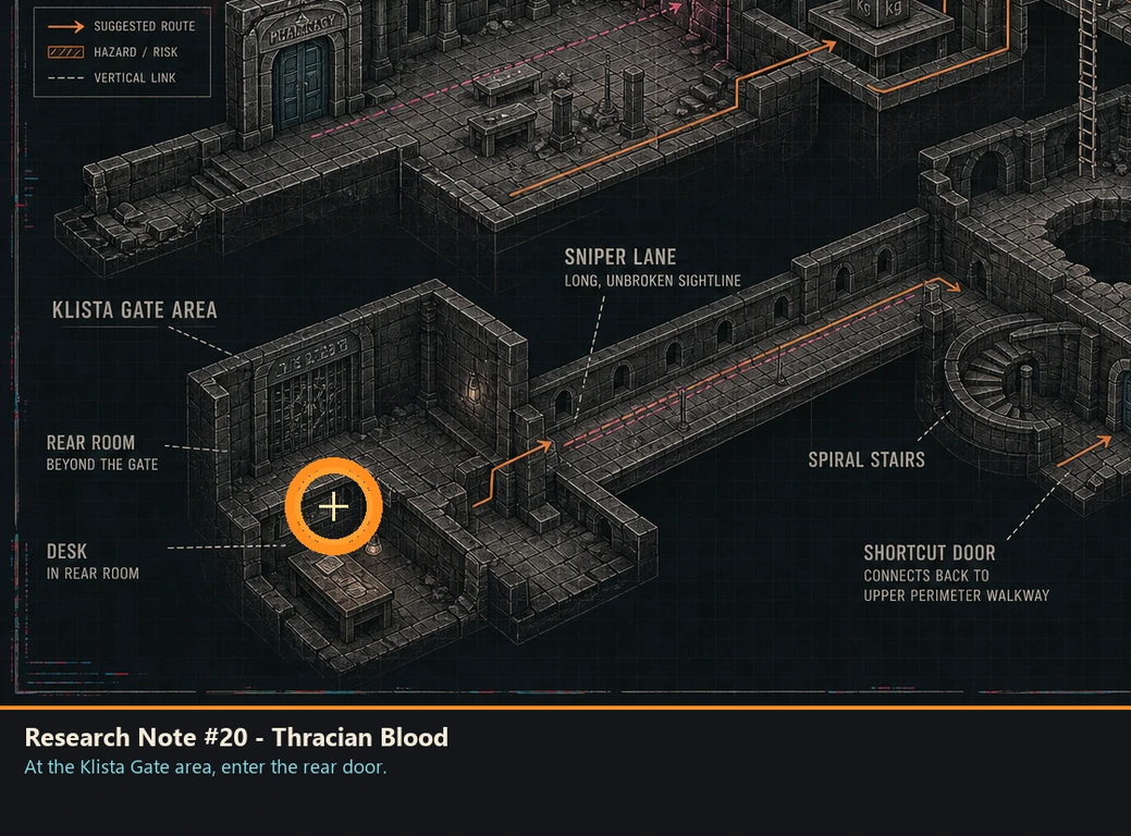 Location sketch for Research Note #20 - Thracian Blood in Romeo Is a Dead Man