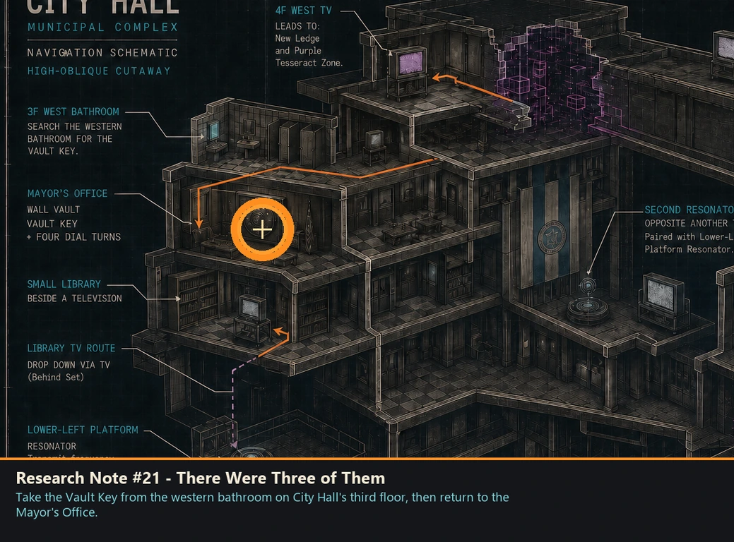 Location sketch for Research Note #21 - There Were Three of Them in Romeo Is a Dead Man